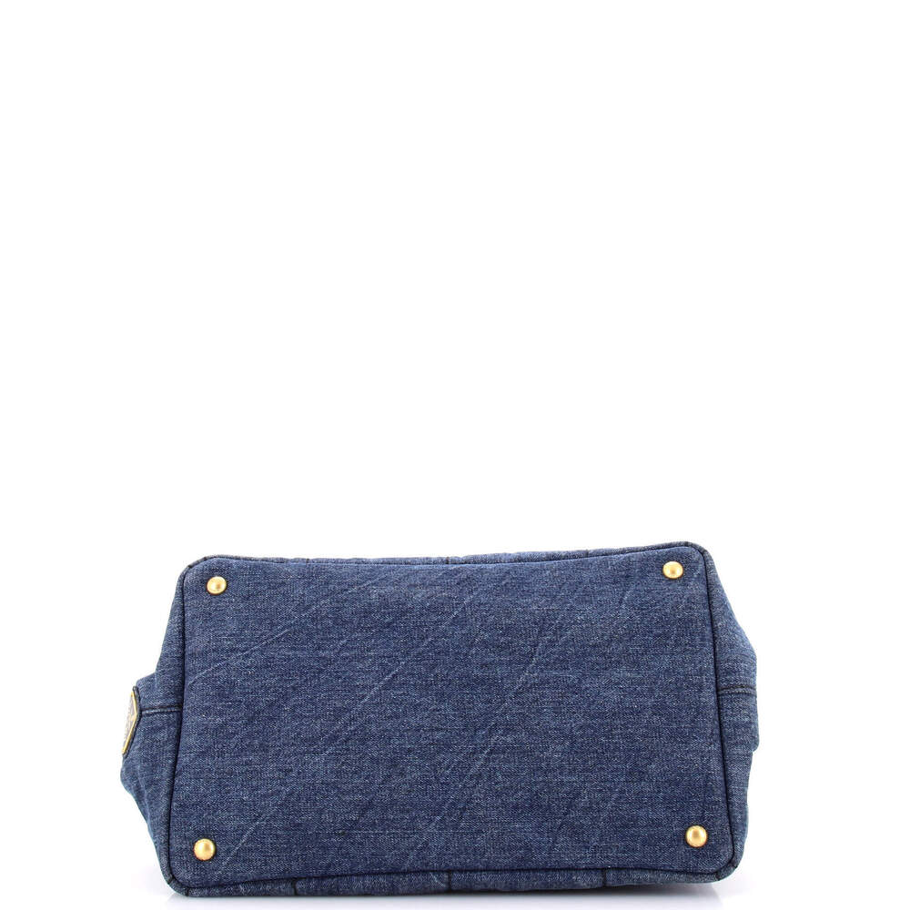 Prada Medium Canapa Convertible Tote Denim - Picture 4 of 6